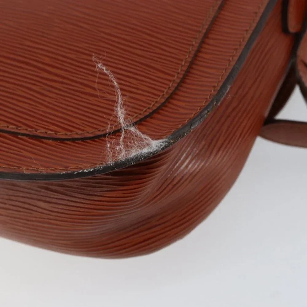 Authentic LOUIS VUITTON Epi Saint Cloud GM Shoulder Bag Brown M52193 LV - Picture 4 of 16